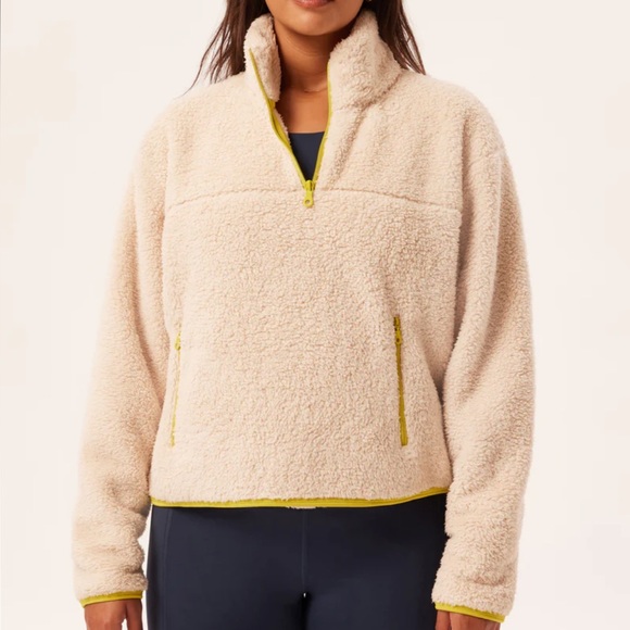 girlfriend collective Sweaters - Girlfriend Collective Recycled Half-Zip Fleece